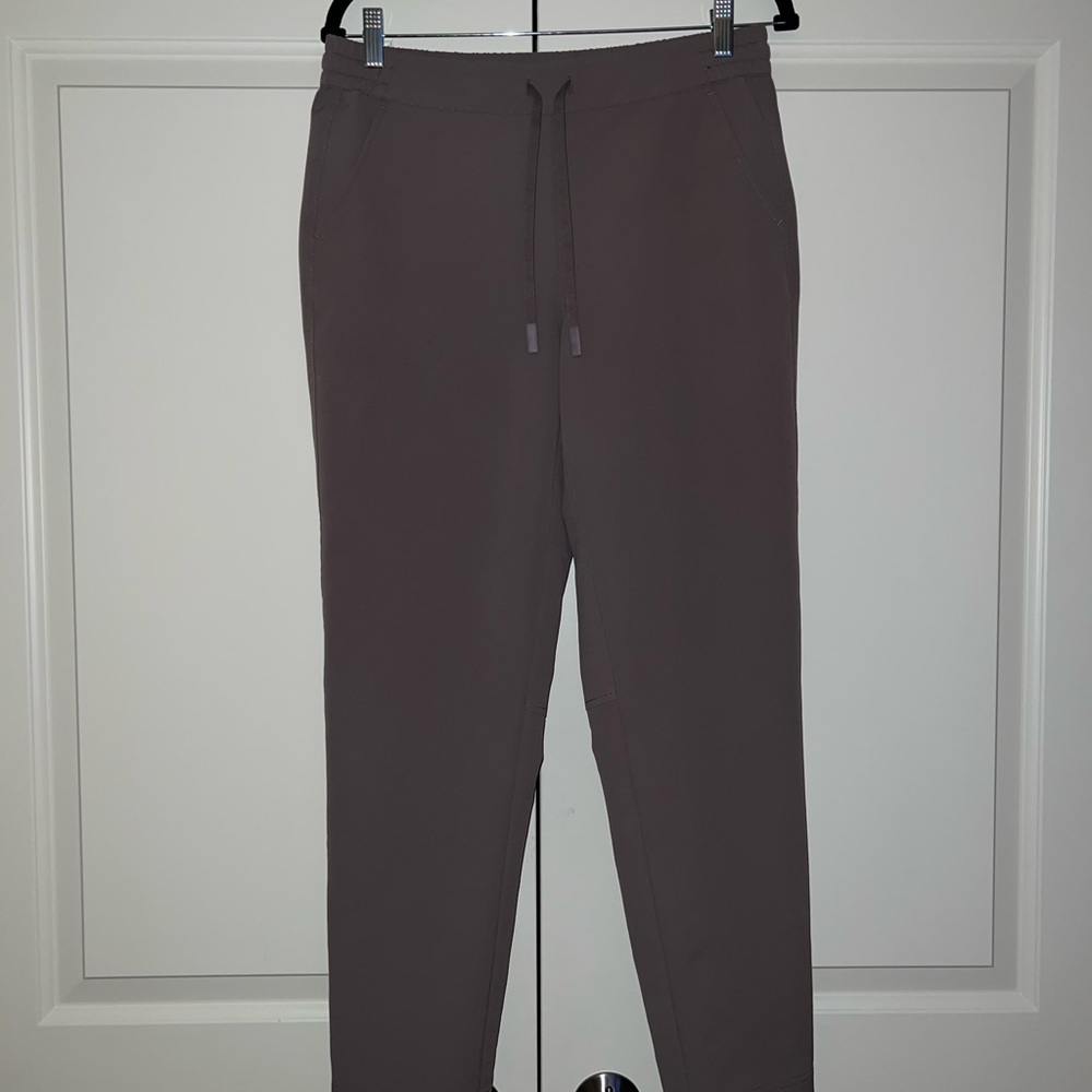 Alpine Design Gray Track Pants with Elastic Waistband and Tapered Leg